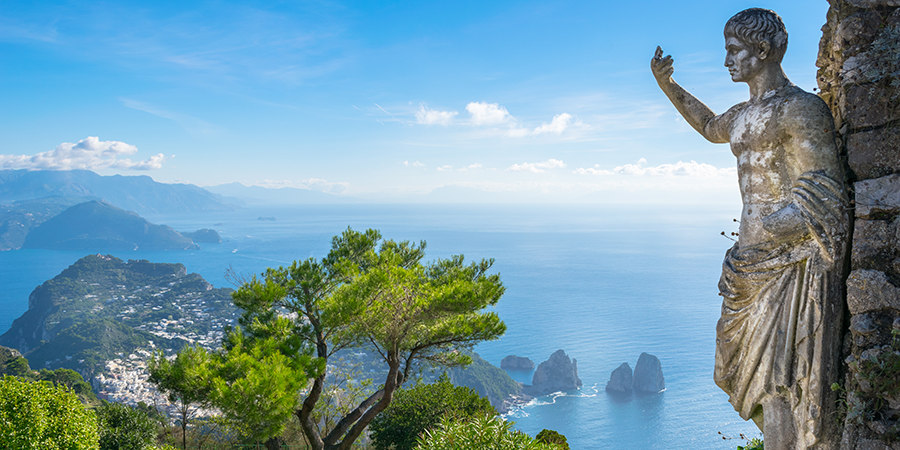 Beautiful,View,Of,Capri,Island,From,Mount,Solaro,,Anacapri,,Italy