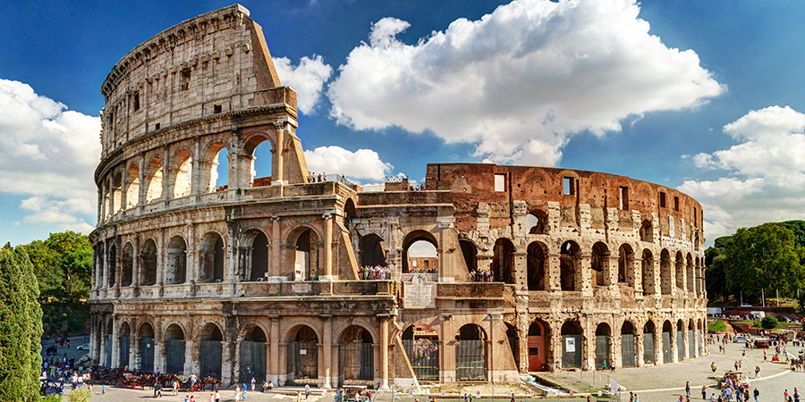 Colosseum,In,Rome,,Italy.,Ancient,Roman,Colosseum,Is,One,Of