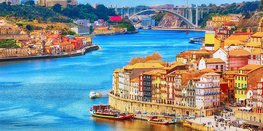 Portugal Porto Douro Aerial