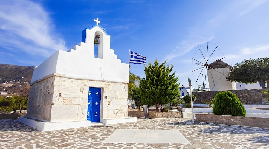 Greece – Paros Church View